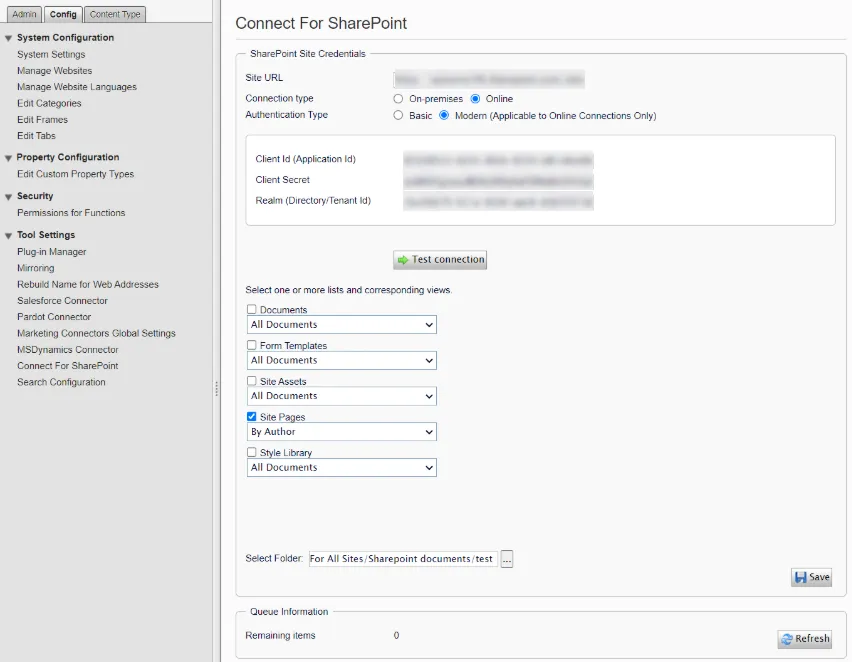 Connect for SharePoint 2022 Connect for SharePoint 2022