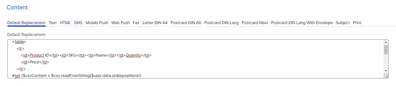 Images: Default replacement code