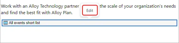 Edit button shows where inserted block is stored