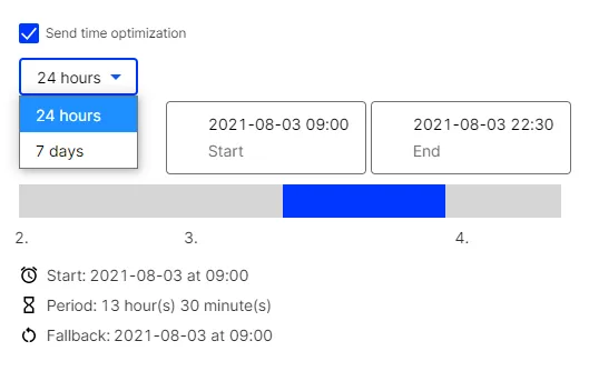 Image: Set maximum time Image: Set maximum time
