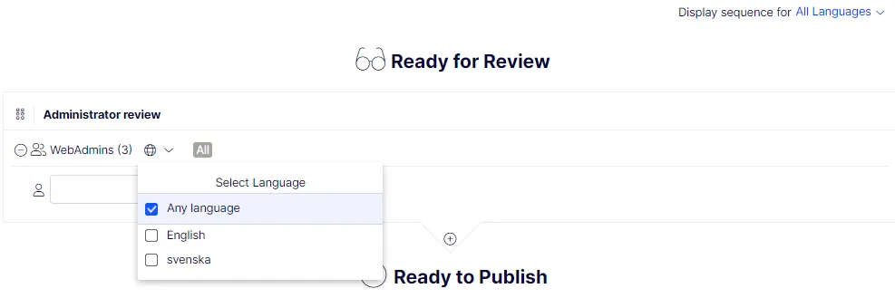 Select the reviewer from the list of suggestions. You can also add a user group.