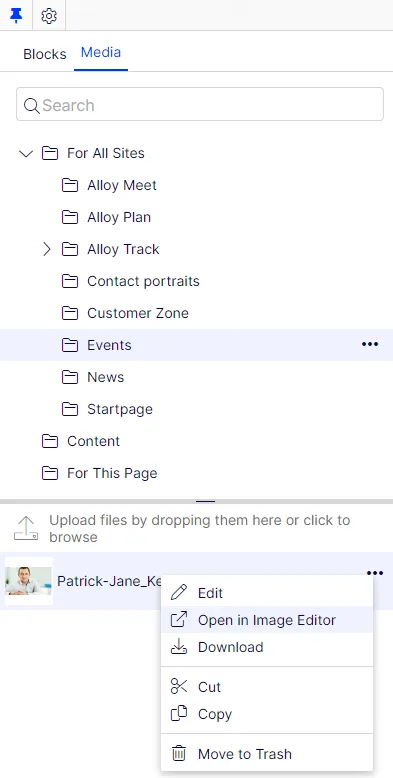 Media folders