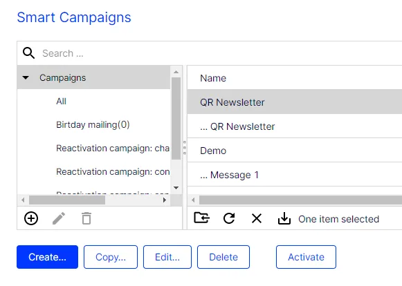Image: Creating a campaign Image: Creating a campaign
