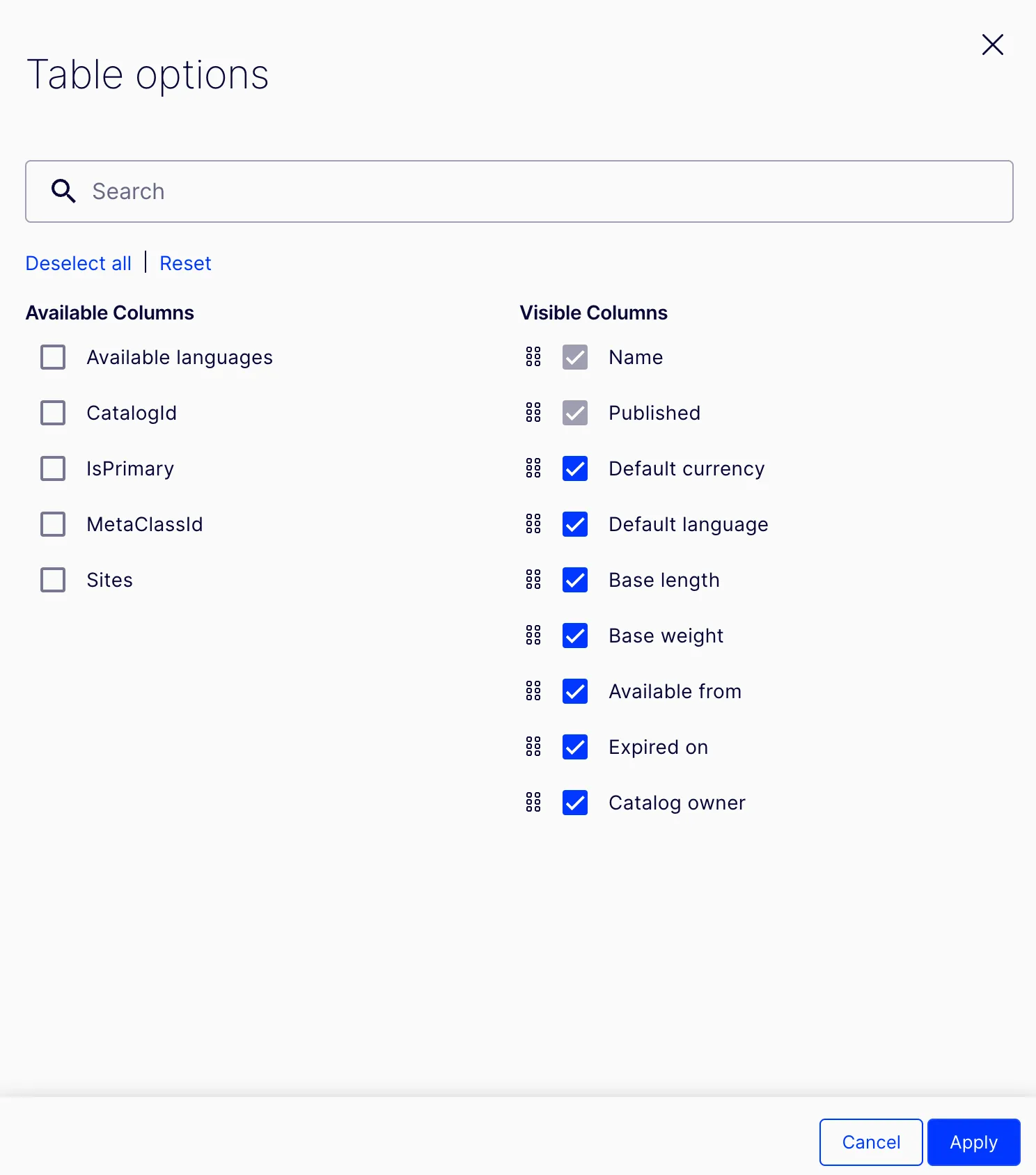 Customizableview_Catalogs_Table Options.png Customizableview_Catalogs_Table Options.png