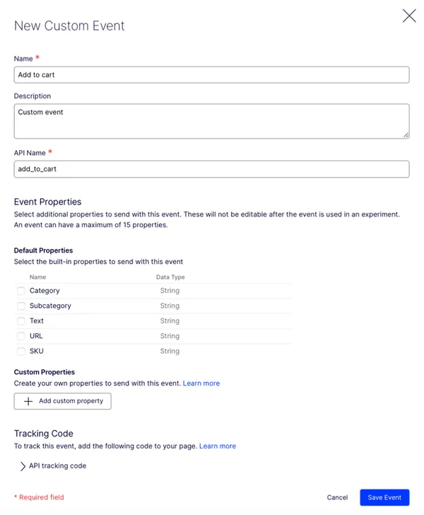 Custom events - Performance Edge docs