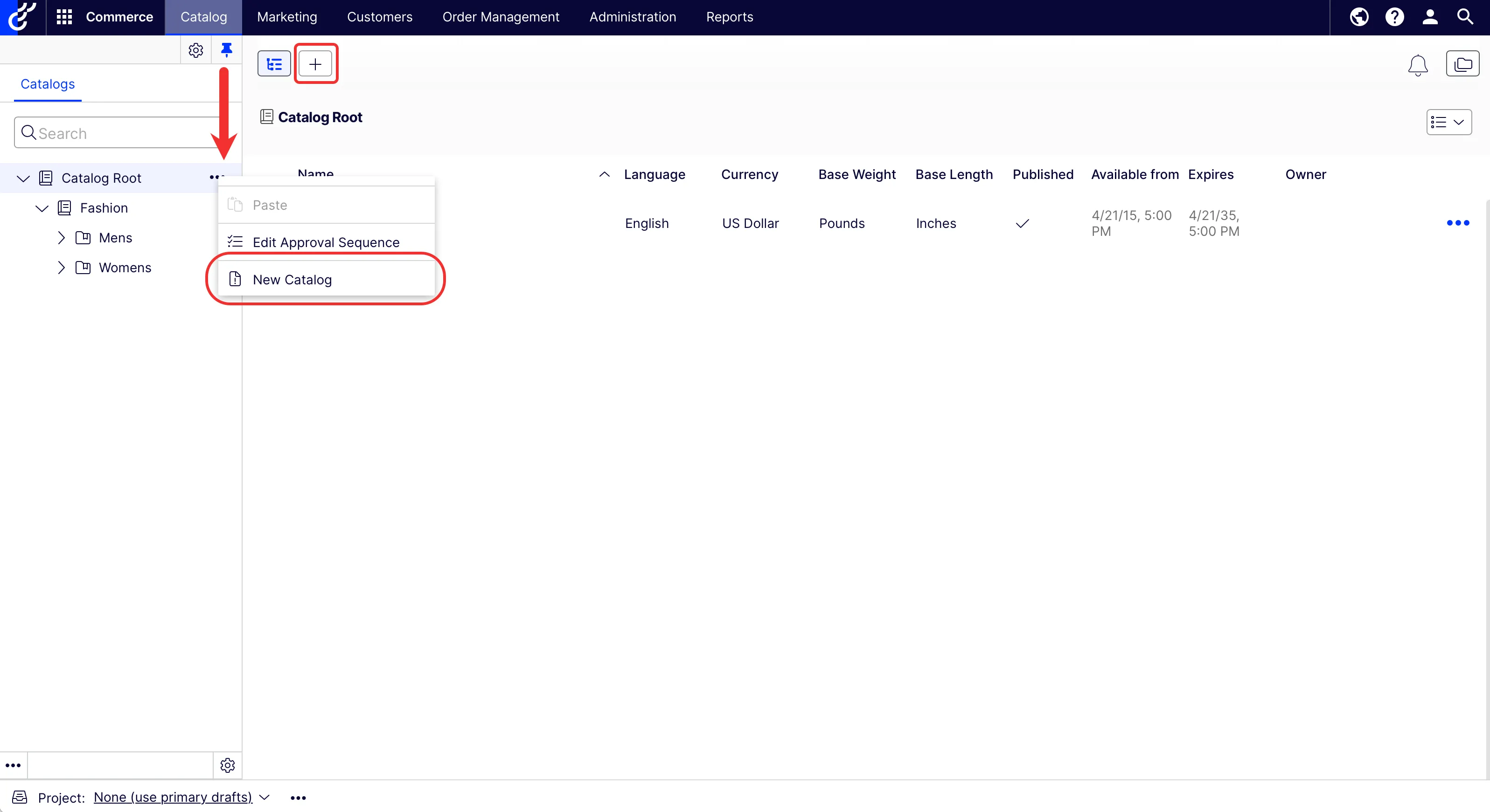 Delete Catalog