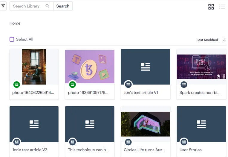 Optimizely Content Marketing Platform (CMP) Digital Asset Manager (DAM) picker