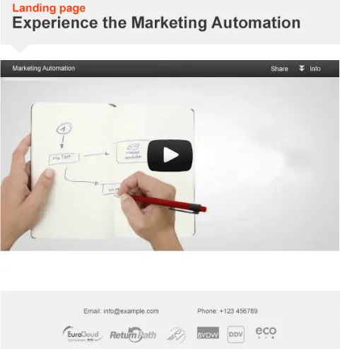 Image: Landing page with high-quality video Image: Landing page with high-quality video