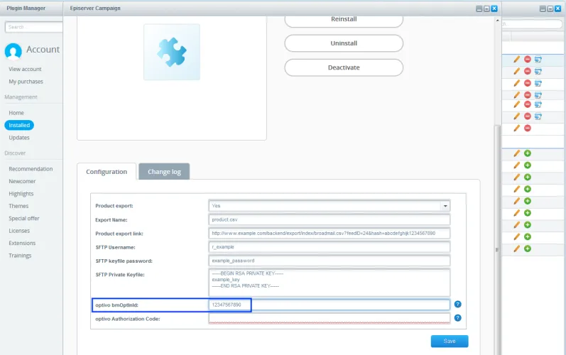 Image: Enter opt-in ID