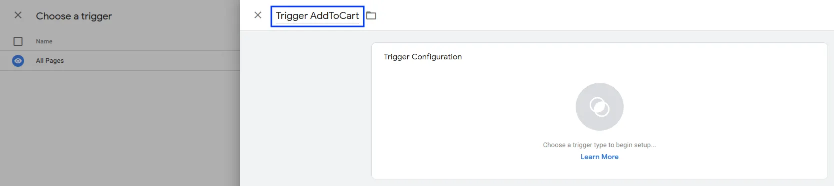 Image: Trigger name