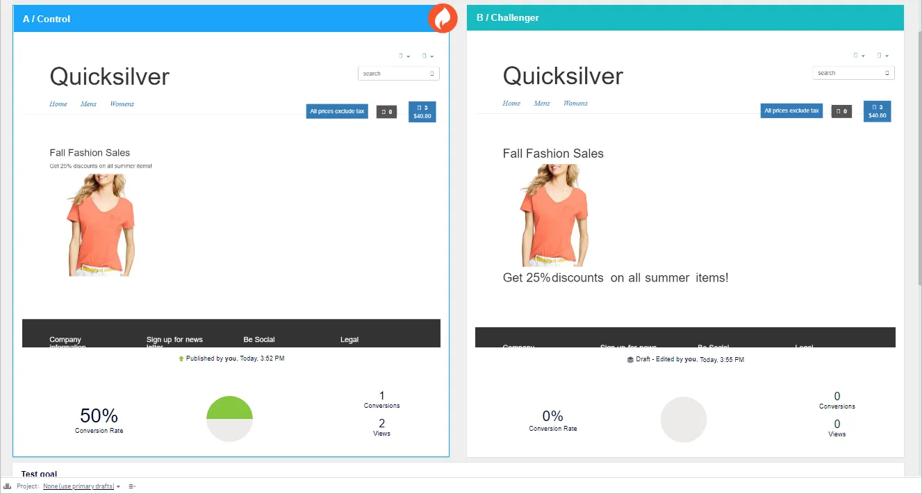 A/B testing compares which variants of page elements performs best A/B testing compares which variants of page elements performs best