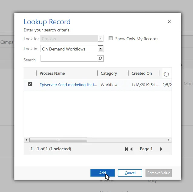 Image: Add marketing list Image: Add marketing list