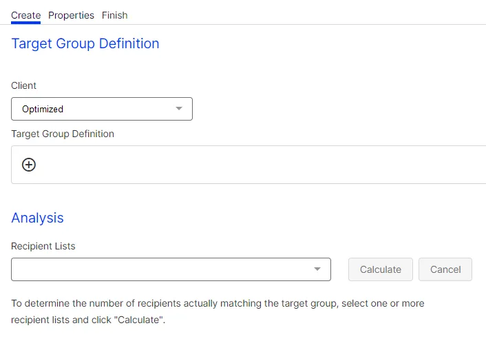 Image: Select target client Image: Select target client