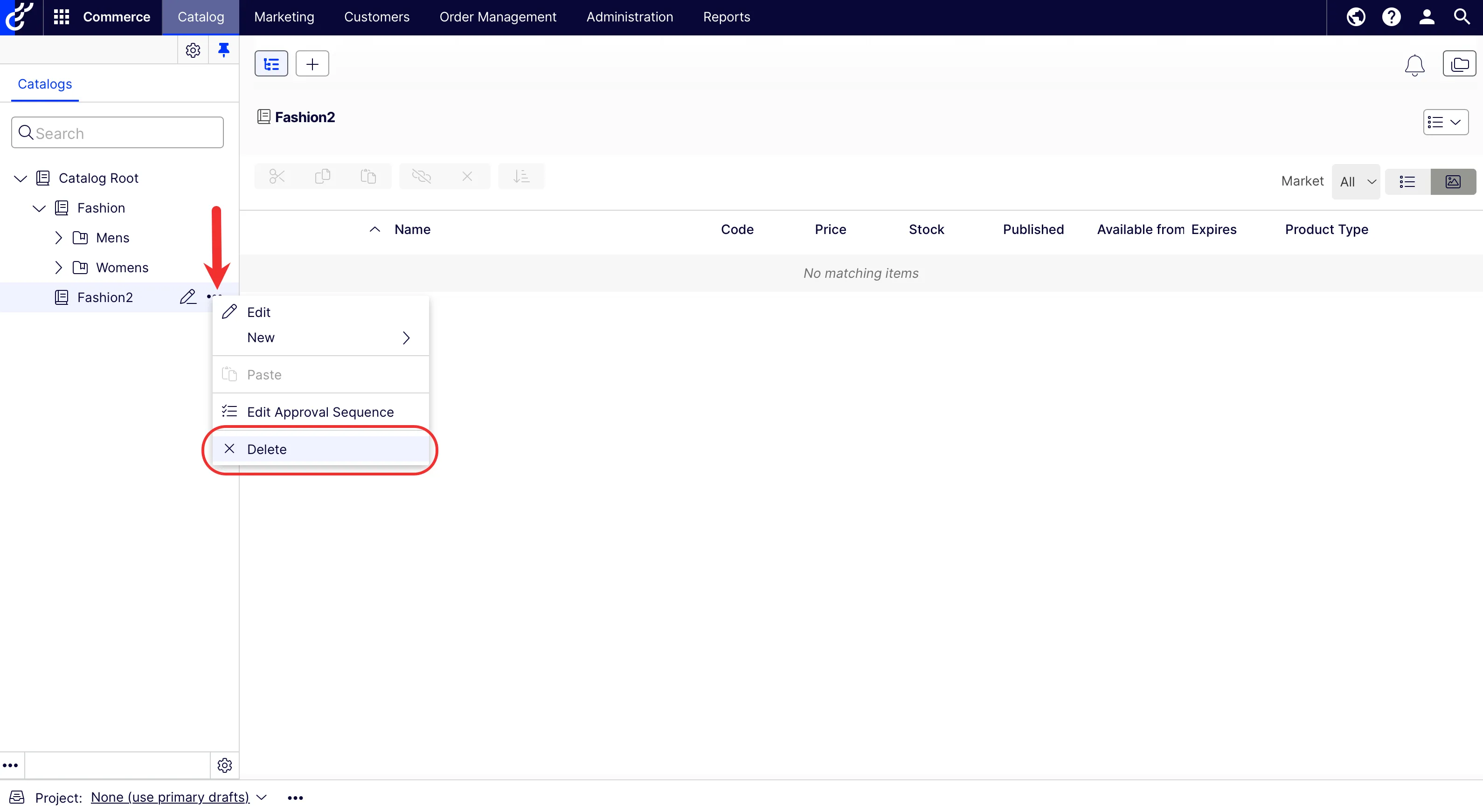 Create new Catalog image