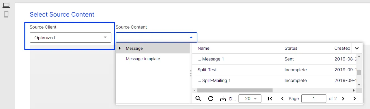 Image: Source client