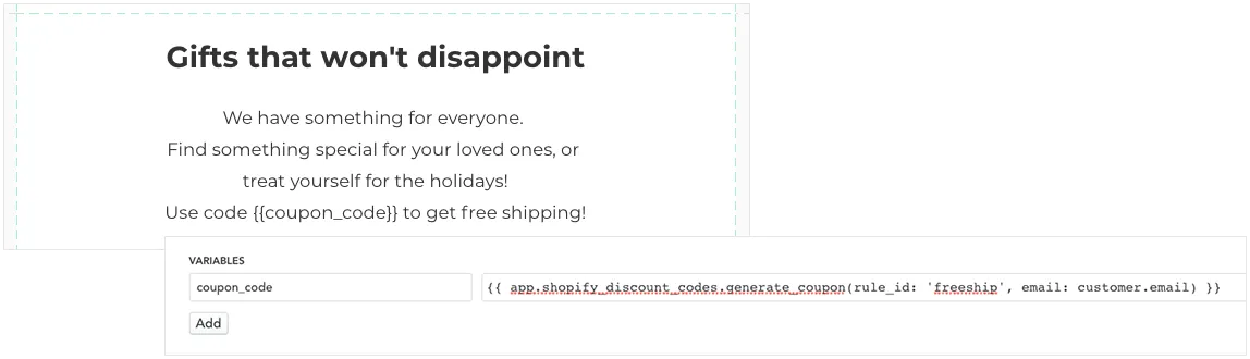 Code used in campaign Code used in campaign