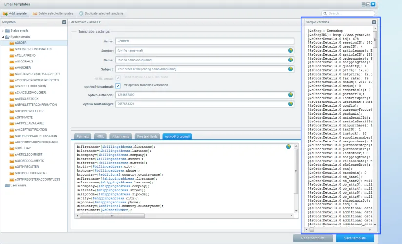 Image: View variable information 2