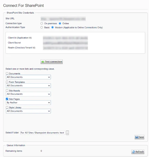 Select the SharePoint views from which you want to copy the files. Select the SharePoint views from which you want to copy the files.