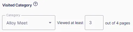 Visited Category Criteria
