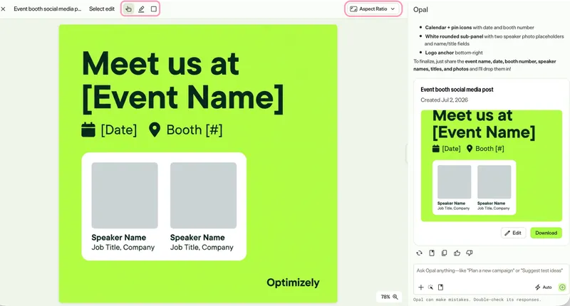 screenshot of the image editor where the toolbar shows the Select, Draw, and Shape modes and the aspect ratio drop-down list screenshot of the image editor where the toolbar shows the Select, Draw, and Shape modes and the aspect ratio drop-down list