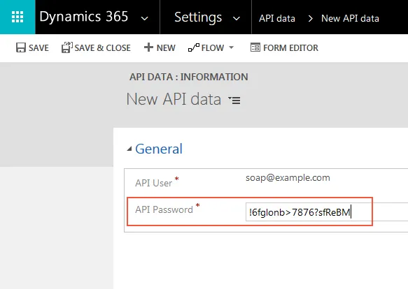 Bild: API-Passwort Bild: API-Passwort