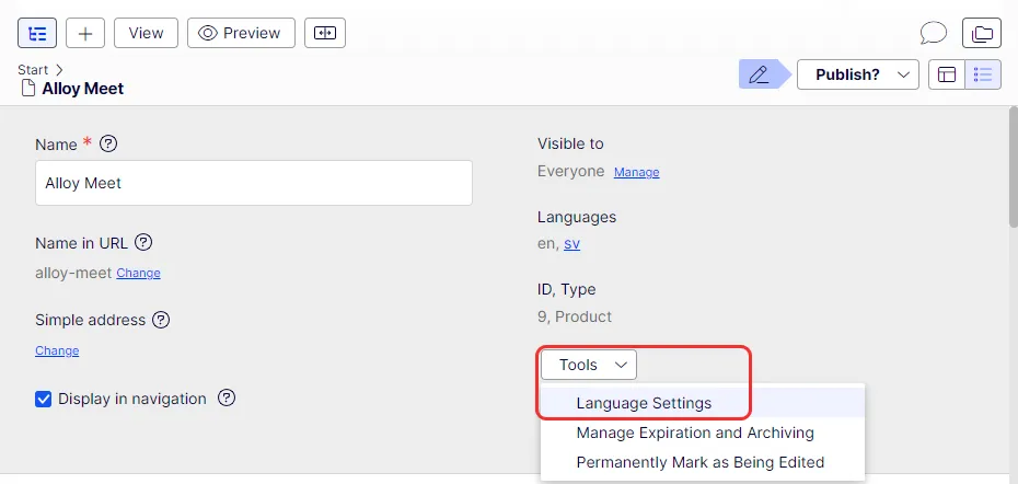 Set fallback and replacement languages Set fallback and replacement languages