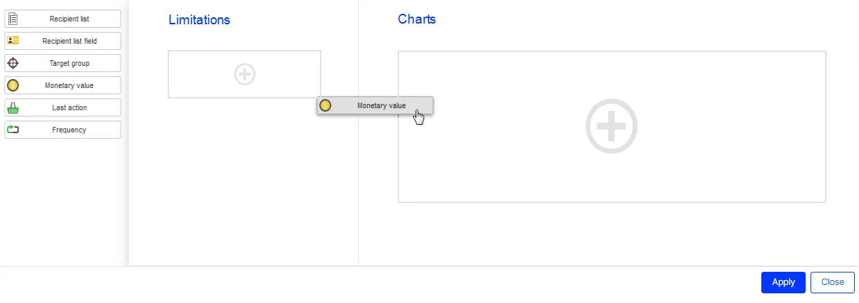 Image: Adding analysis items