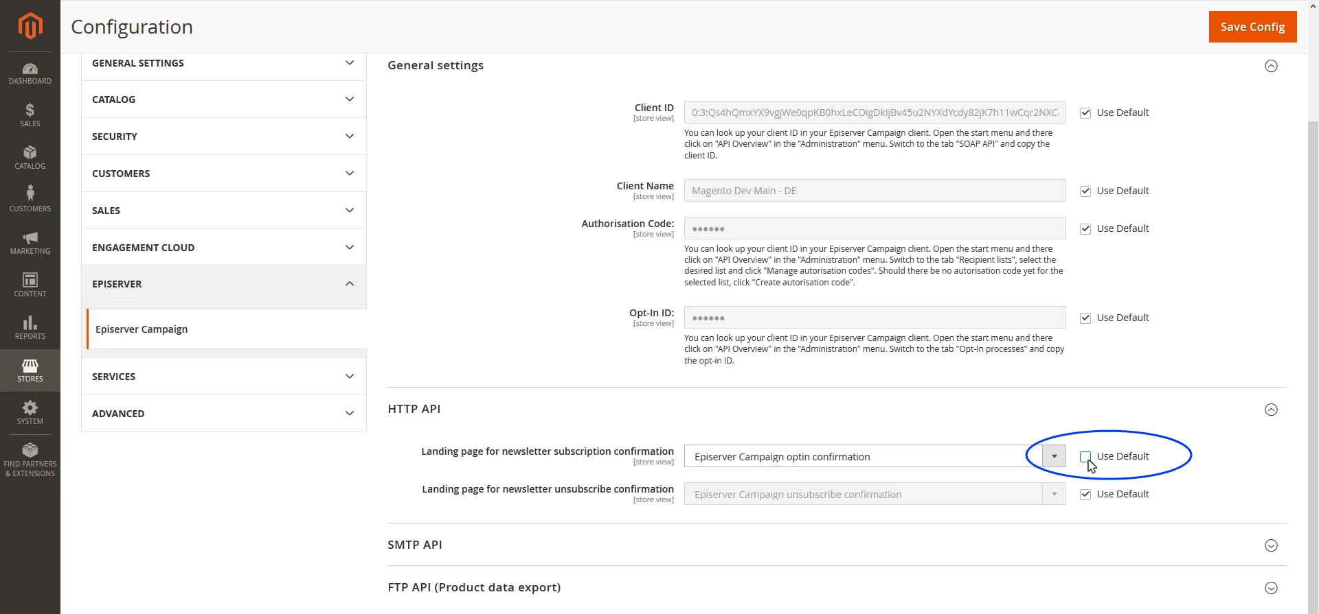 Image: Change configuration 1 Image: Change configuration 1