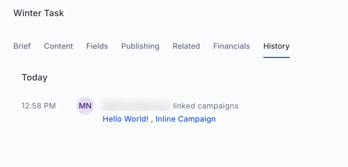 Linked campaigns - History tab.png Linked campaigns - History tab.png