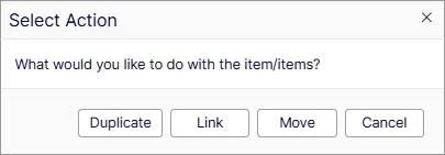 Screenshot of duplicated catalog entries in their new location.