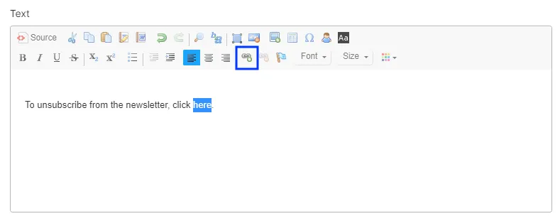Image: Insert link Image: Insert link