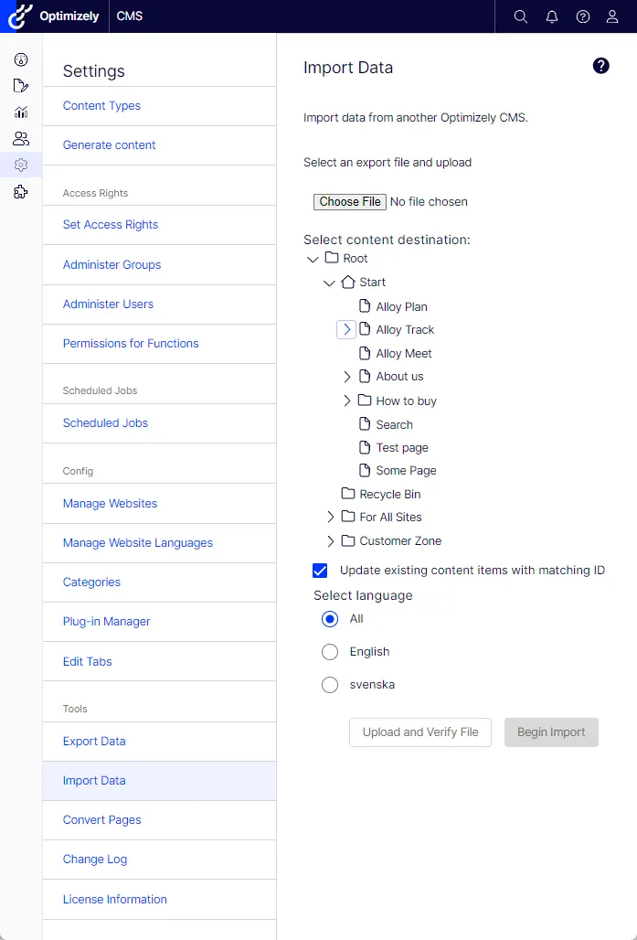 Import data from a website Import data from a website