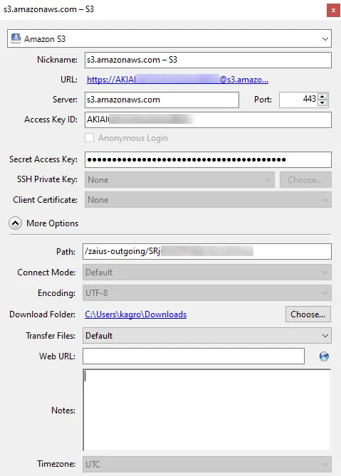 AWS bookmark setup