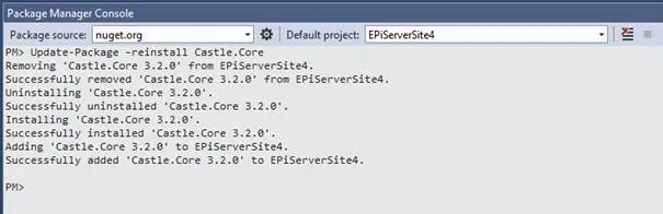 Reinstall packages