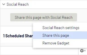 Share this page option on context menu Share this page option on context menu