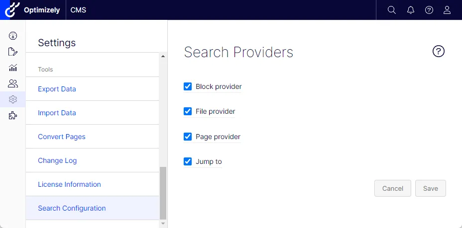 search configuration search configuration