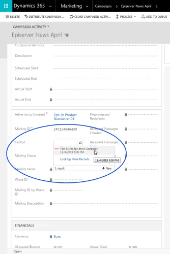 Image: Select a test list