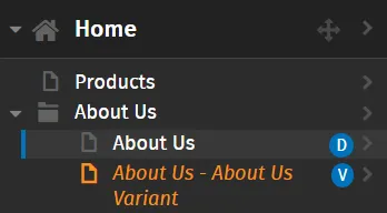 Page Variant Example