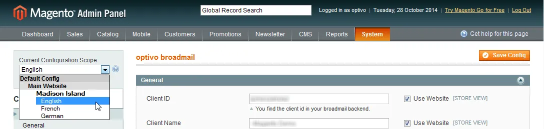 Image: Select client Image: Select client