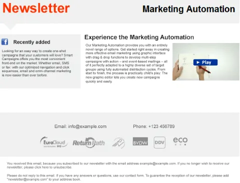 Bild: Mailing mit einem animierten GIF Bild: Mailing mit einem animierten GIF
