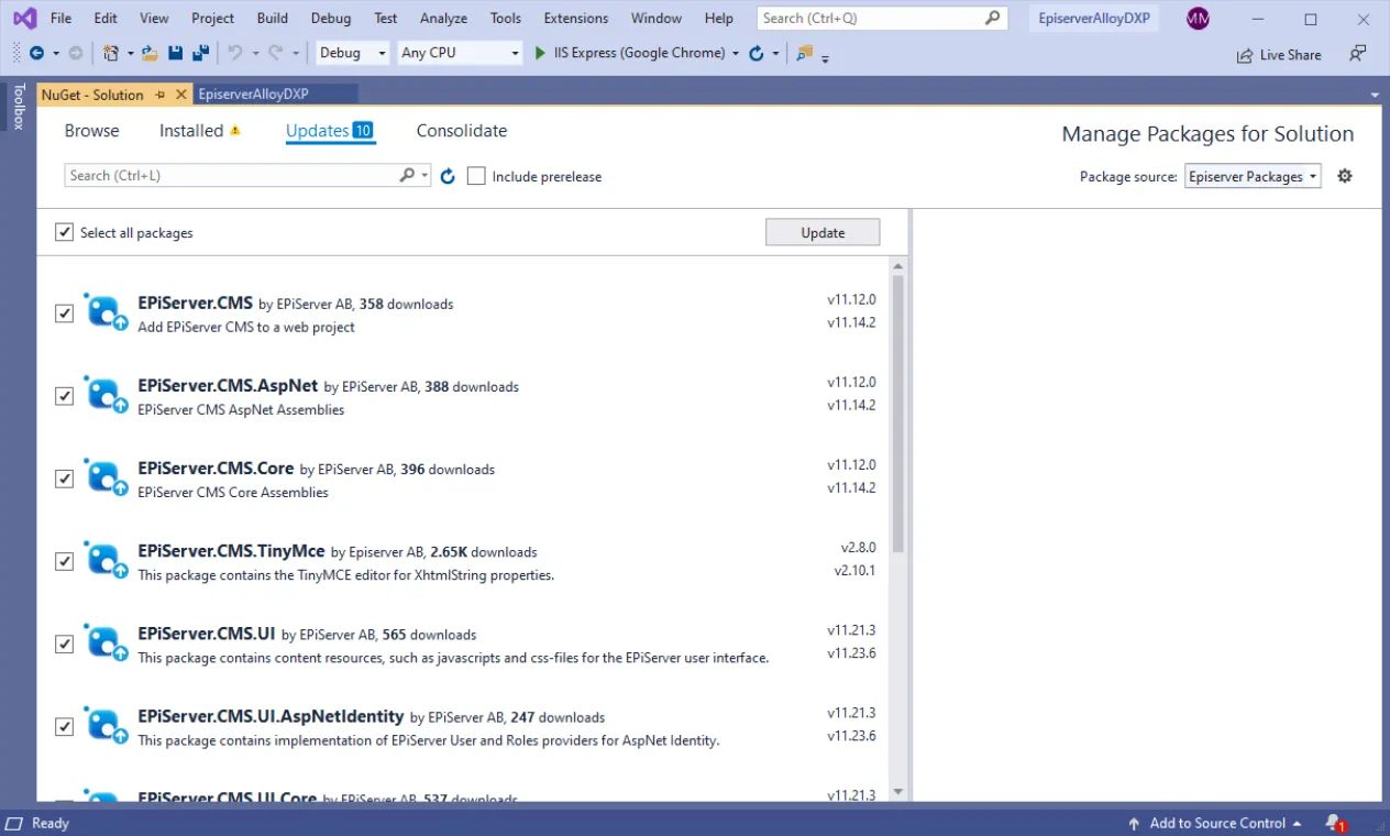 Update NuGet packages Update NuGet packages
