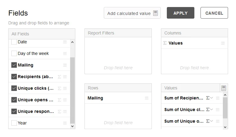 Image: Adjusting fields
