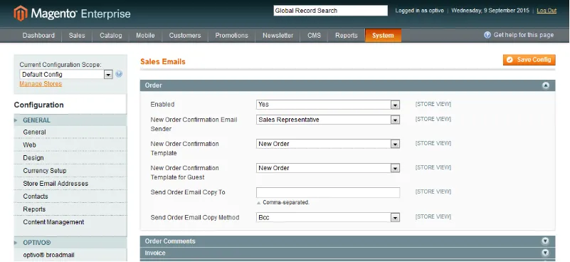 Image: Sales section Image: Sales section