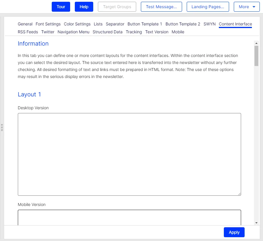 Bild: Layout-Quelltext Bild: Layout-Quelltext