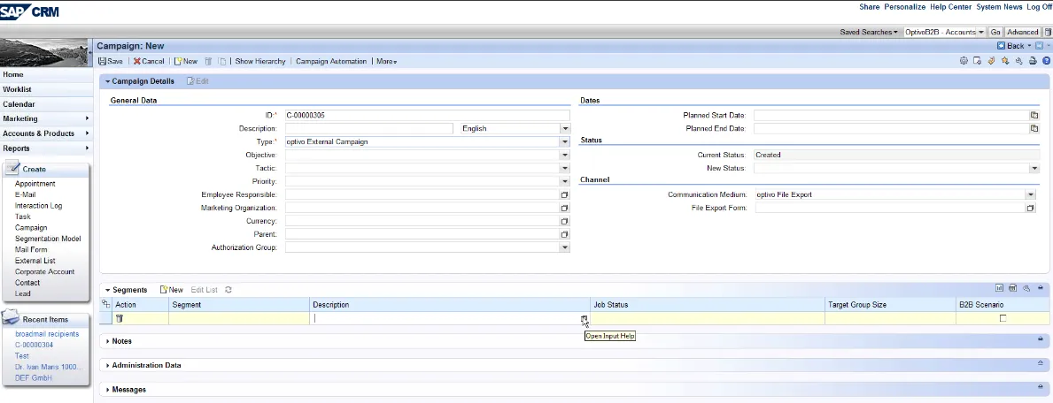 Bild: Open Input Help Bild: Open Input Help