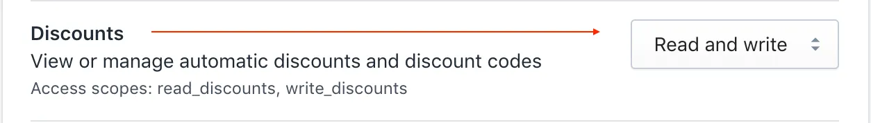 Set Discounts permission Set Discounts permission