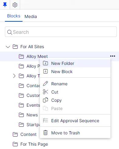 Asset folders