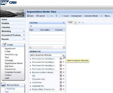 Image: Select attributes Image: Select attributes