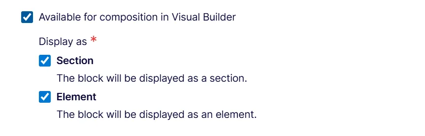 Composition behavior settings Composition behavior settings