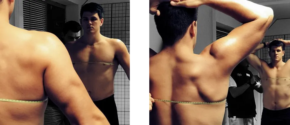 Where we measure Chest Circumference Where we measure Chest Circumference